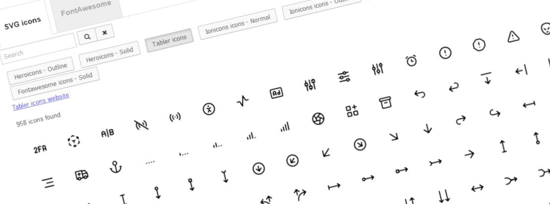 Page Builder CK - SVG icons for Joomla